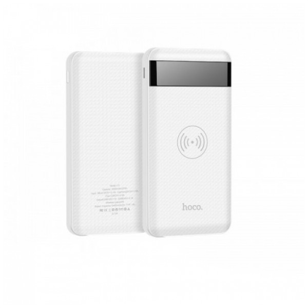 картинка Аккумулятор внешний HOCO J11 Astute Wireless Charging 10000 mAh White (J11) от магазина КомпьютерЦентр