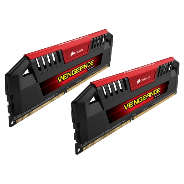 картинка Набор модулей памяти Corsair DIMM DDR3 8Gb (2x4Gb) 2400MHz PC3-19200 Corsair Vengeance Pro Red (CMY8GX3M2A2400C11R) от магазина КомпьютерЦентр