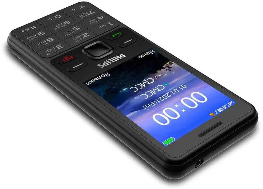 картинка Телефон мобильный Philips E185 2.8'' Black от магазина КомпьютерЦентр