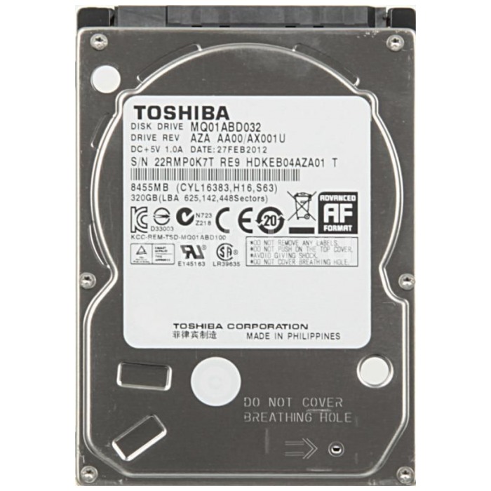 картинка Жесткий диск Toshiba 500Gb 2.5″ SATAIII (MQ01ABD032) от магазина КомпьютерЦентр