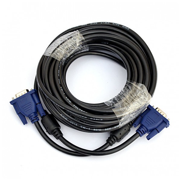 картинка Кабель DeTech VGA 30м 30AWG 2*feritte от магазина КомпьютерЦентр