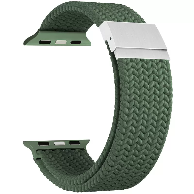 картинка Плетеный нейлоновый ремешок для Apple Watch 42/ 44/ 45/ 49 mm Series 1-9, SE LYAMBDA PLEIONE DSN-18-44-DG Green от магазина КомпьютерЦентр