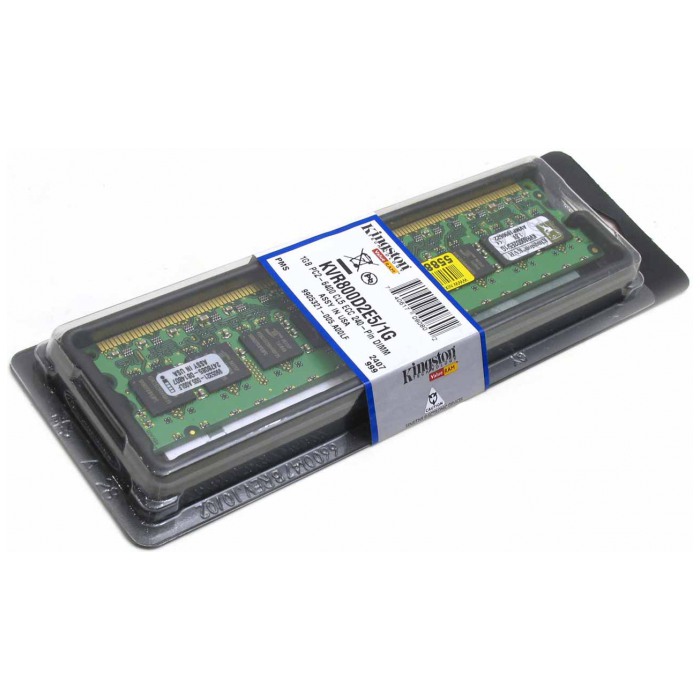 картинка Оперативная память Kingston DIMM DDR2 1Gb 800MHz PC2-6400 от магазина КомпьютерЦентр