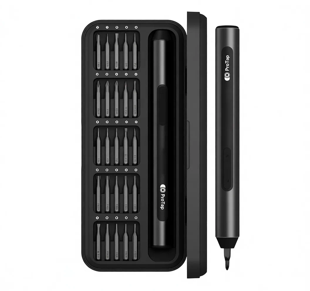 картинка Отвертка с битами Xiaomi ProTap Electric Precisoon Screwdriver Set Kit 25 in1 PRTPES1 Grey EU от магазина КомпьютерЦентр