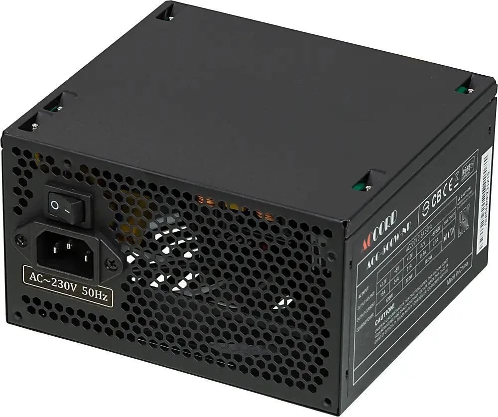 картинка Блок питания Accord 500W ATX ACC-500W-NP от магазина КомпьютерЦентр