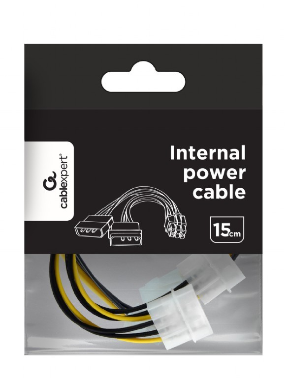 картинка Кабель Gembird питания , 2xMolex->PCI-E 6pin, для подкл. в/ к к б/ п CC-PSU-6 от магазина КомпьютерЦентр
