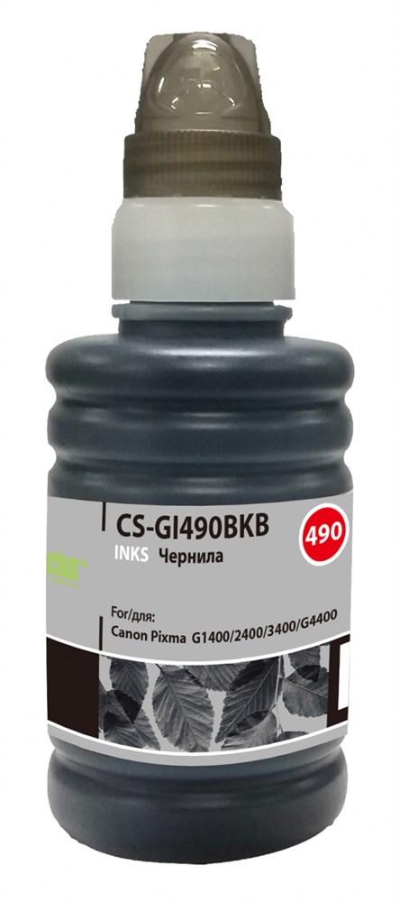 картинка Чернила Cactus CS-GI490BKB, черный,100мл для Canon Pixma от магазина КомпьютерЦентр