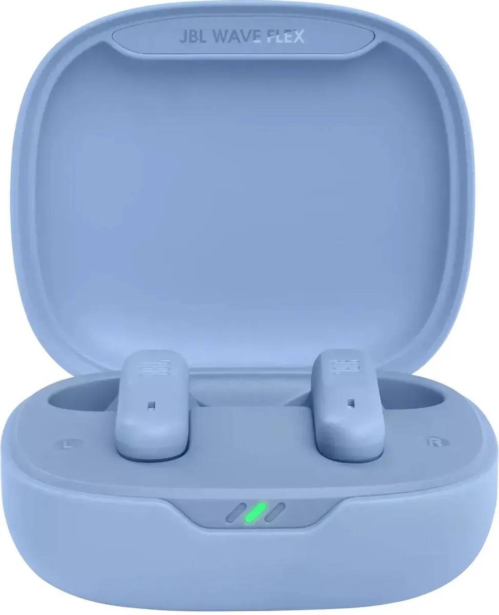 картинка Bluetooth гарнитура JBL BLUETOOTH WAVE FLEX BLUE (JBLWFLEXBLU) от магазина КомпьютерЦентр