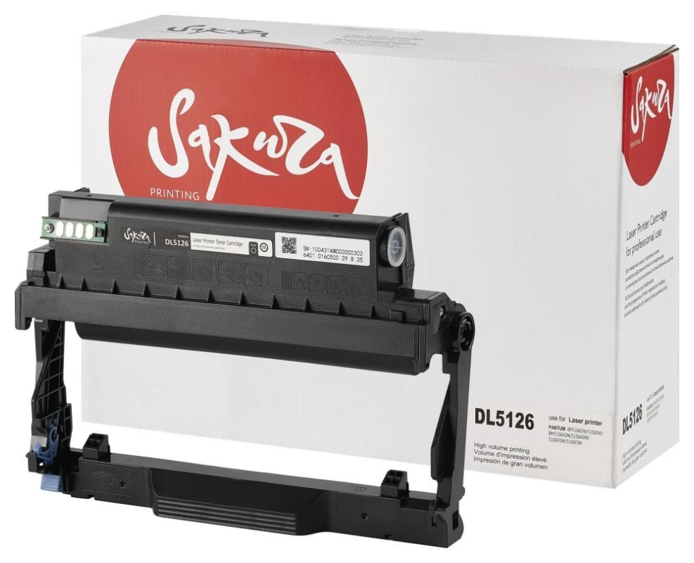 картинка Фотобарабан Sakura SADL5126 DL-5126 для Pantum BP5106DN/ BP5106DW/ BM5106ADN/ BM5106ADW/ BM5106FDW, черный, 30000 к. от магазина КомпьютерЦентр