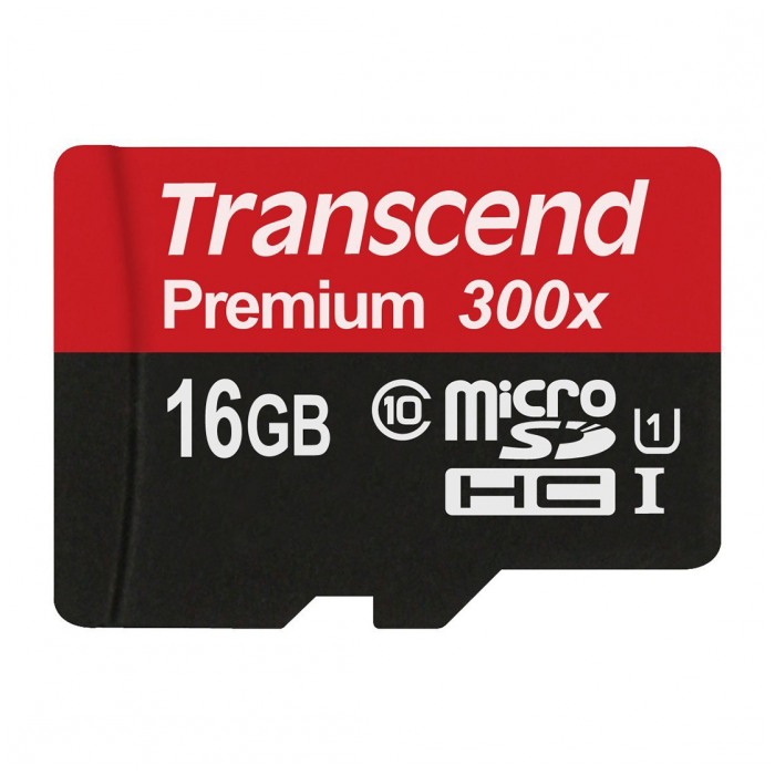 картинка Карта памяти Transcend 16Gb microSDHC Class10 Premium Ultra High Speed 1 (без SD адаптера) (TS16GUSDCU1) от магазина КомпьютерЦентр