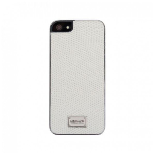 картинка Чехол Patchworks Classique snap-on case Leather Lizard White for iPhone 5/ 5s (7429) от магазина КомпьютерЦентр