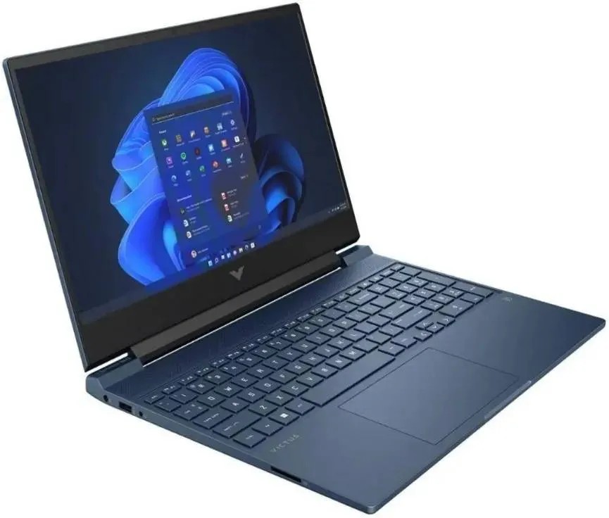 картинка Ноутбук HP Victus 15-fa0033dx 15.6'' FHD LED (1920x1080)/  Core i5 12450H (12 cores)/  8Gb/  512Gb SSD/  GF RTX 3050 4Gb/  Win 11 Home/  70Wh/  Blue (9T9R8UA) от магазина КомпьютерЦентр
