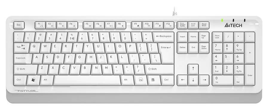 картинка Клавиатура A4tech Fstyler FKS10 Multimedia White/ Gray USB от магазина КомпьютерЦентр