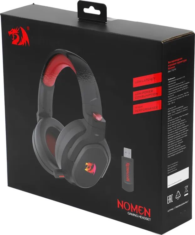 картинка Гарнитура Defender Nomen RGB, 7.1, 2.4 Ггц, б.п. Redragon (71279) от магазина КомпьютерЦентр