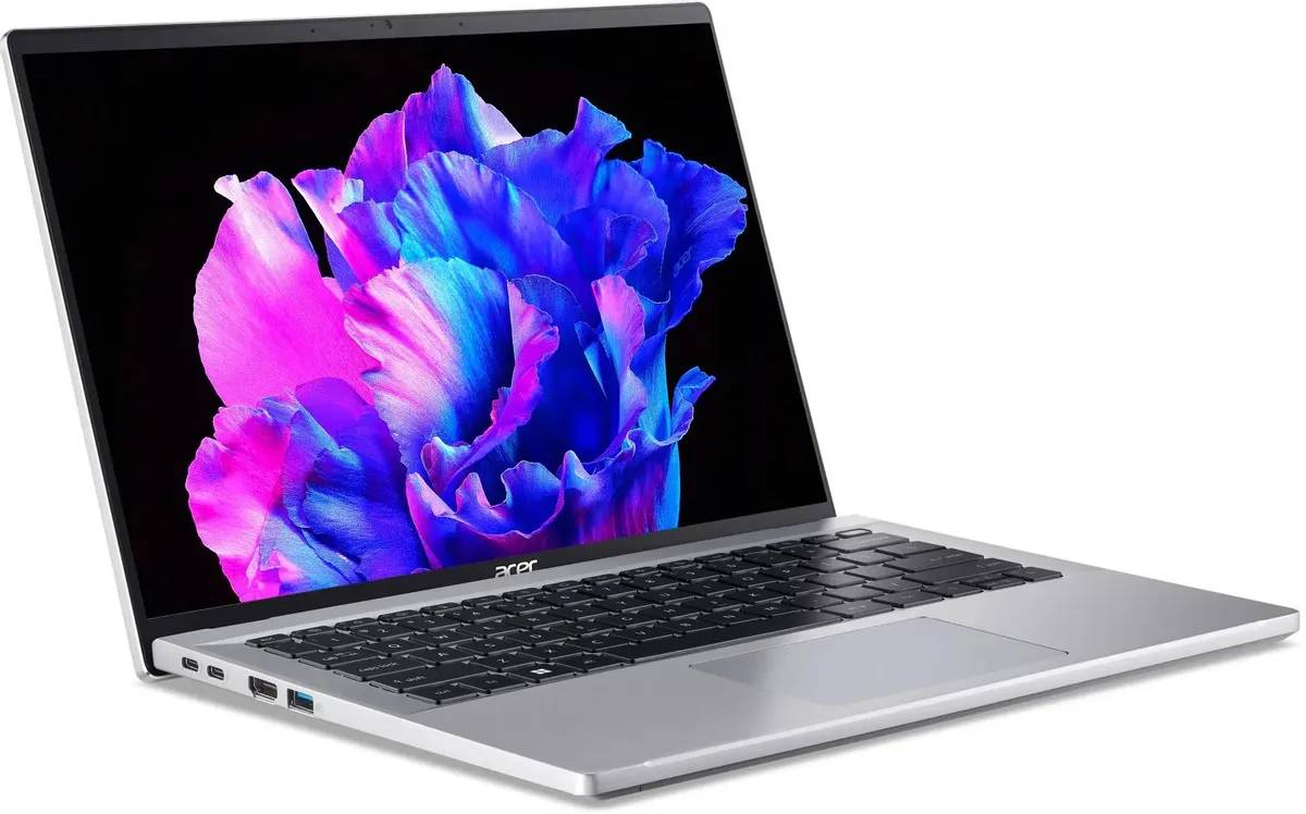 картинка Ноутбук Acer Swift GO SFG14-71-51EJ 14'' OLED (2880х1800)/  i5-1335U/  16Gb DDR5/  512Gb SSD/  Intel Iris Xe/  Wi-Fi6 /  BT5.2/  Win 11/  50 Втч/  1.25 кг/  Silver от магазина КомпьютерЦентр