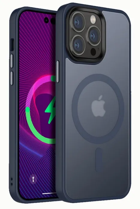 картинка Чехол Jingle Matt Case for iPhone 12 Pro Max 6.7'' Dk. Blue/ Green от магазина КомпьютерЦентр