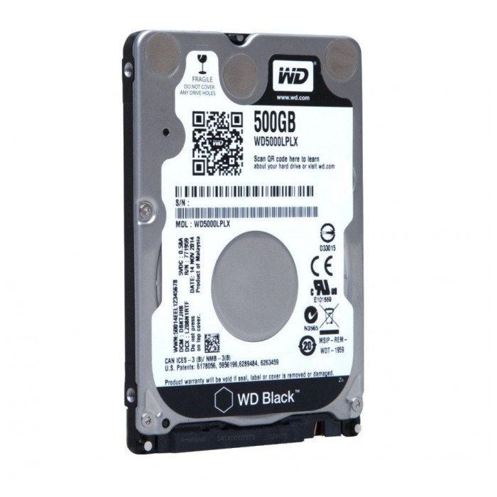 картинка Жесткий диск Western Digital 500Gb 2.5" SATAIII; 7200 rpm; 32Mb cache (WD5000LPLX) от магазина КомпьютерЦентр