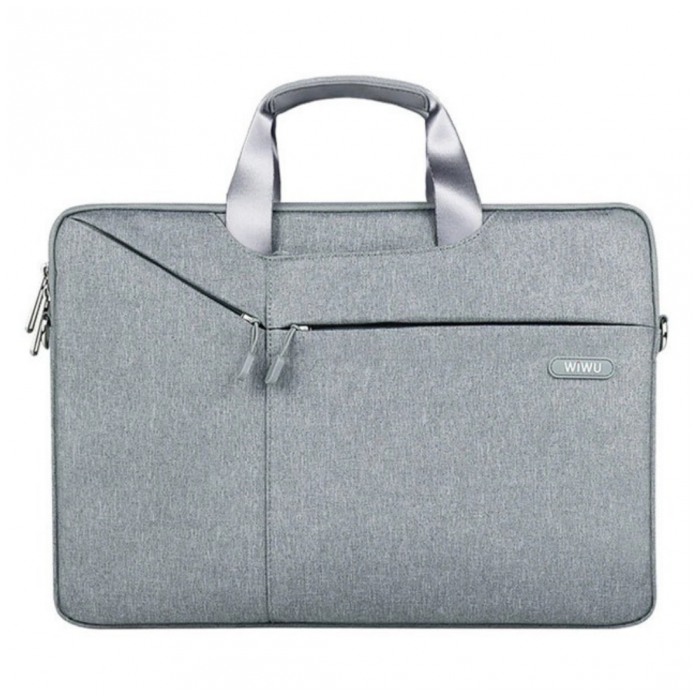 картинка Сумка Wiwu for MacBook 13'' Gent Brief Case Light Gray от магазина КомпьютерЦентр