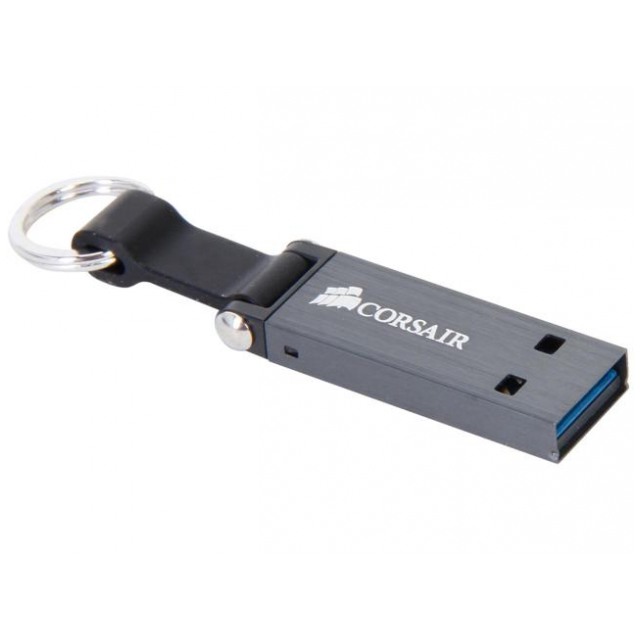 картинка Флешка USB Corsair 64Gb Voyager Mini Black/ Gray USB 3.0 (CMFMINI3-64GB) от магазина КомпьютерЦентр