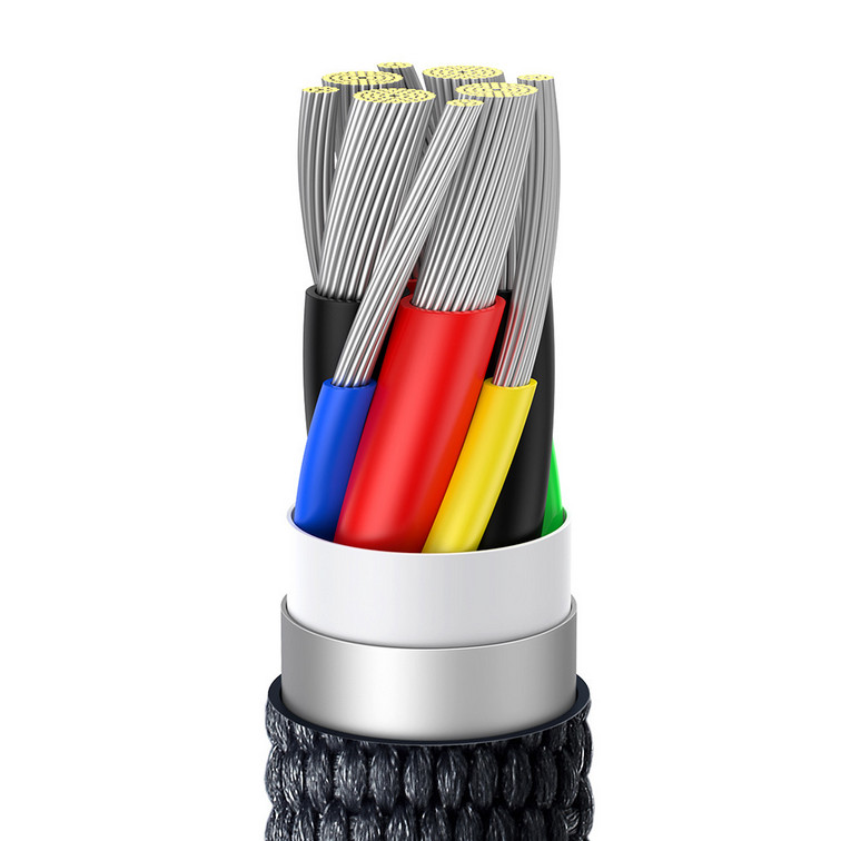 картинка Baseus Data Cable Type-C 200cm Crystal Shine Series 100W CAJY000701 Gray от магазина КомпьютерЦентр