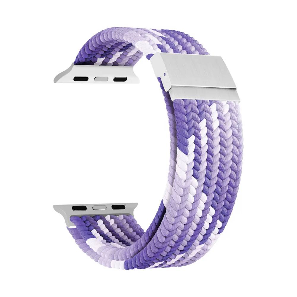 картинка Плетеный нейлоновый ремешок для Apple Watch 38/ 40/ 41 mm Series 1-9, SE LYAMBDA PLEIONE DSN-18-40-VT Violet от магазина КомпьютерЦентр