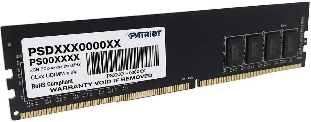 картинка DIMM DDR4 16Gb 3200MHz PC4-25600 Patriot, Signature CL22 1.2V (PSD416G32002) от магазина КомпьютерЦентр