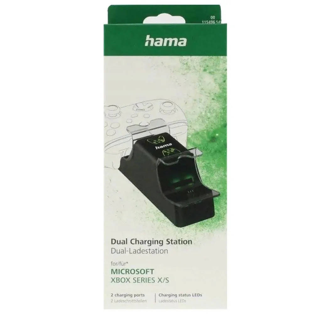 картинка Зарядная станция + 2 аккумулятора 1100mAh для джойстиков Xbox Series Hama (00115496) от магазина КомпьютерЦентр