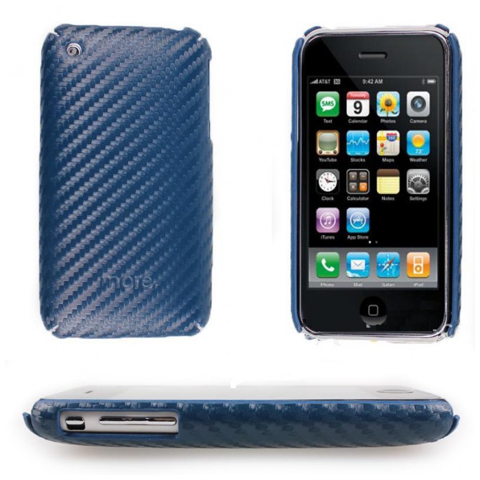картинка Чехол More Twinelite Series Navy Blue for iPhone 3G/3GS (AP05-028NAV) от магазина КомпьютерЦентр