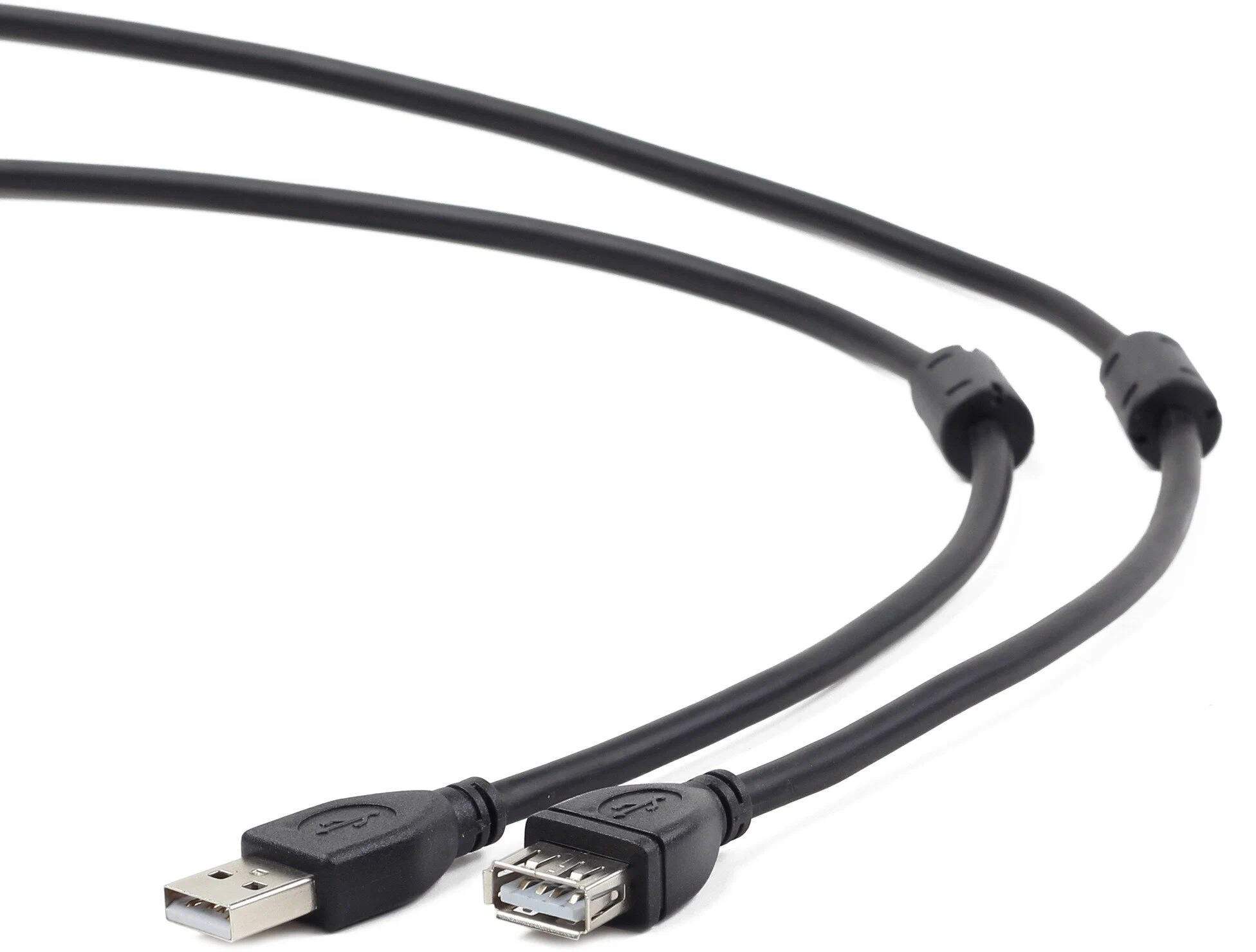 картинка Кабель USB 2.0 A->F 1.8m CCF-USB2-AMAF-6, Gembird, премиум c ферритовой серцевиной от магазина КомпьютерЦентр