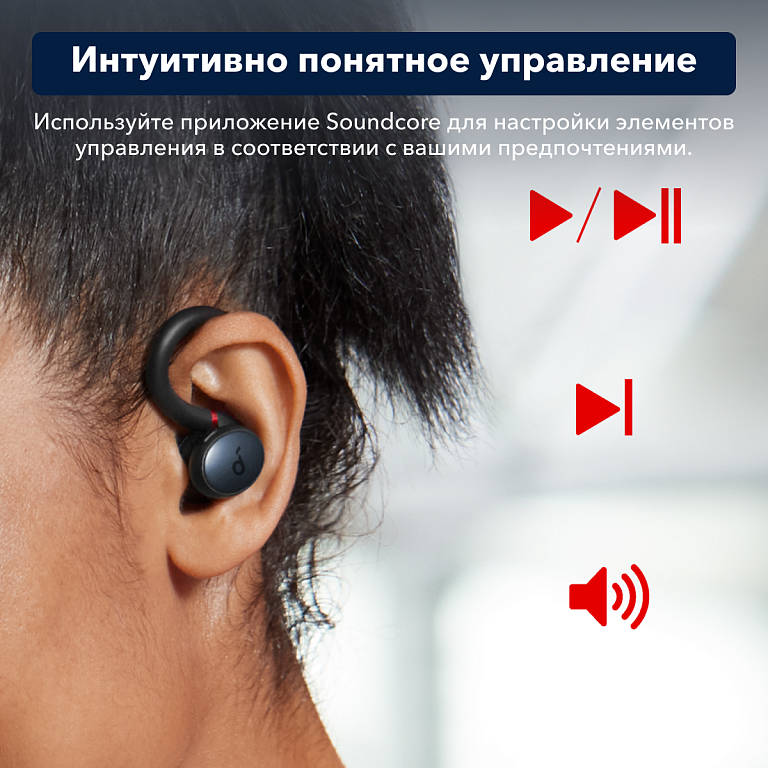 картинка Bluetooth гарнитура Anker Soundcore Sport X10 A3961 Black от магазина КомпьютерЦентр
