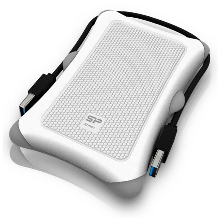 картинка Жесткий диск внешний SiliconPower 1Tb Armor A30 2.5″ USB3.0 White (SP010TBPHDA30S3W) от магазина КомпьютерЦентр