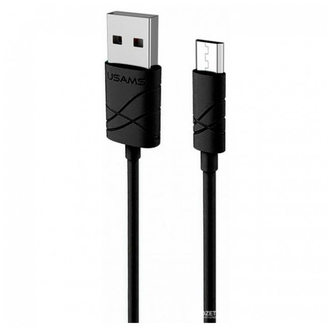 картинка Кабель Usams U-Gee USB – microUSB 1 м Black (US-SJ039) от магазина КомпьютерЦентр