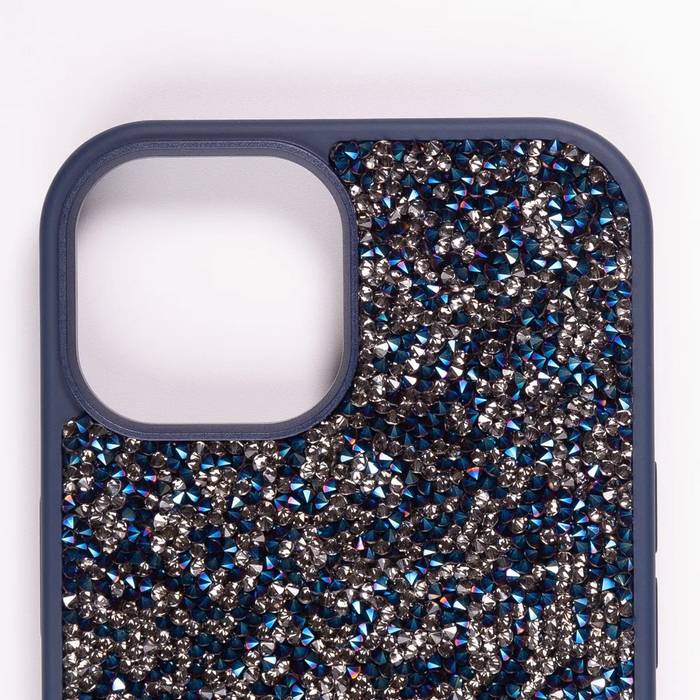 картинка Чехол Swarovski для iphone 15 Синий от магазина КомпьютерЦентр