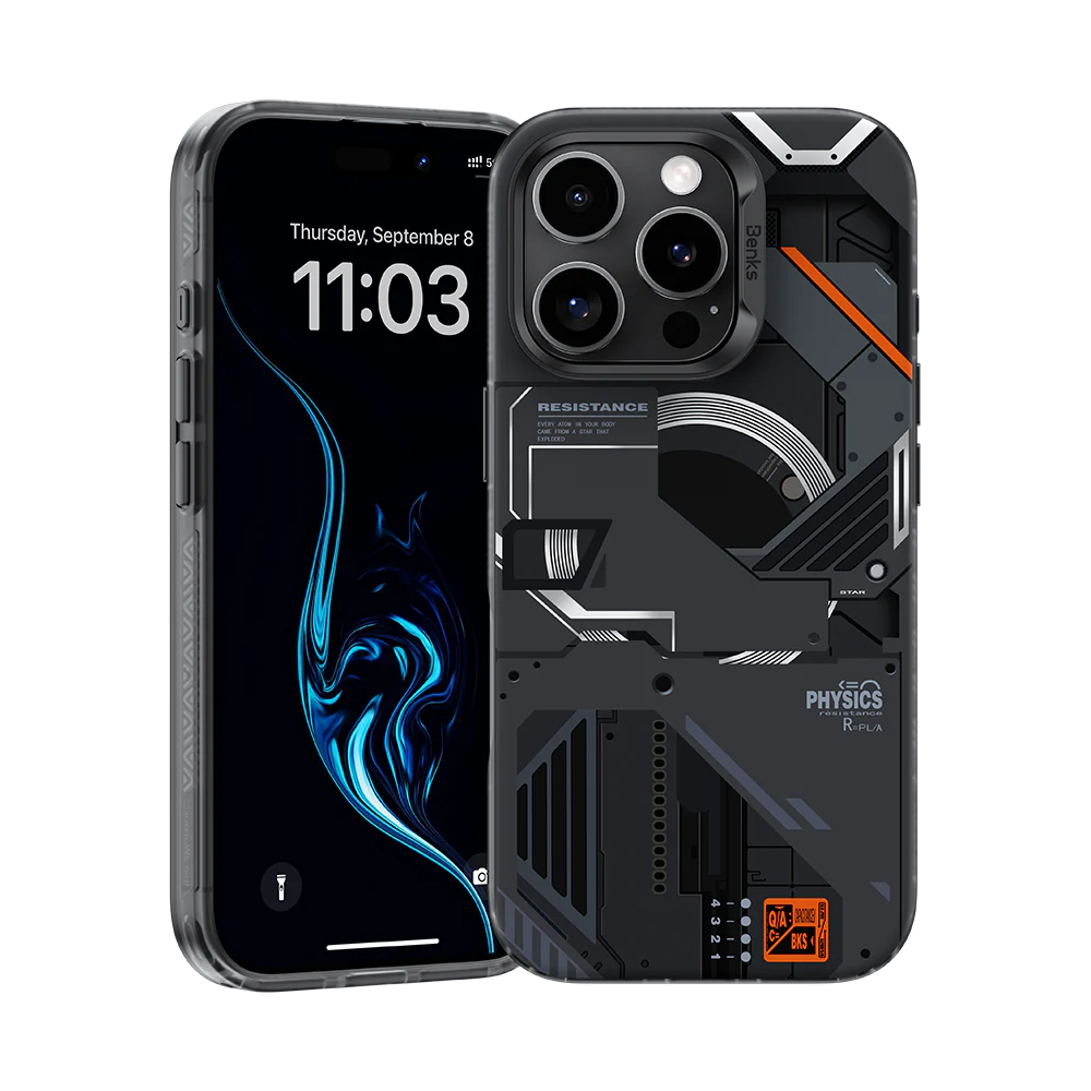 картинка Чехол силиконовый Benks Perspective Phone Case (MagSafe) для iPhone 16 Pro Max 6.9'', цвет черный (Black) от магазина КомпьютерЦентр