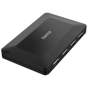 картинка HUB 4-port Hama USB 2.0 H-200122 Black (00200122) от магазина КомпьютерЦентр