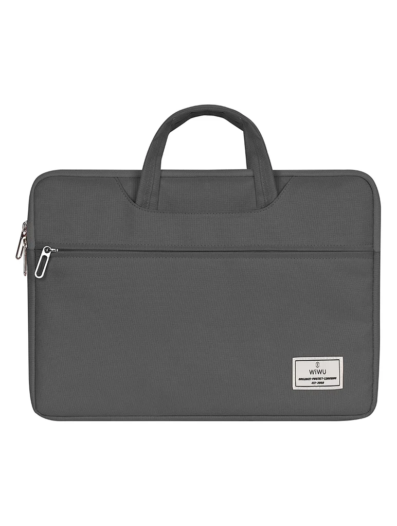 картинка Сумка для ноутбука WIWU Vivi Laptop HandBag for MacBook 14'' Gray от магазина КомпьютерЦентр