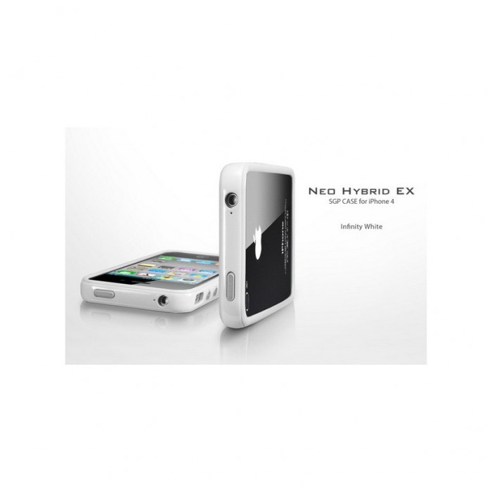 картинка Чехол SGP Neo Hybrid Case EX Series Infinity White for iPhone 4 (SGP07023) от магазина КомпьютерЦентр