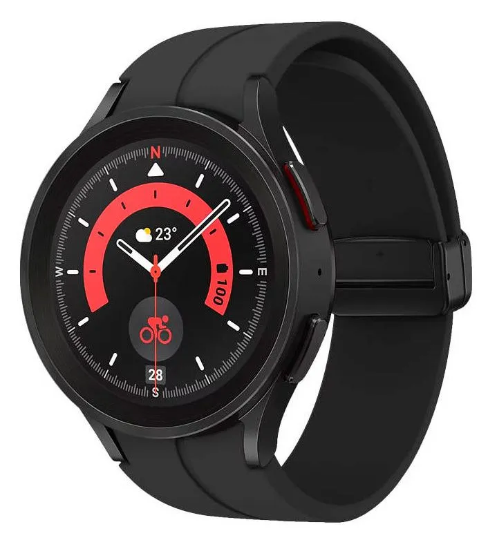 картинка Смарт-часы Samsung Galaxy Watch 5 Pro 45мм Titanium (SM-R920NZKAMEA) от магазина КомпьютерЦентр