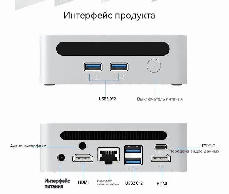 картинка Мини-ПК GenMachine MINI PC, AMD Ryzen 7 5700U/  16ГБ DDR4/  512ГБ SSD/  AMD Radeon Vega 8/  WiFi 6/  BT 5.2/  Win11 Pro от магазина КомпьютерЦентр