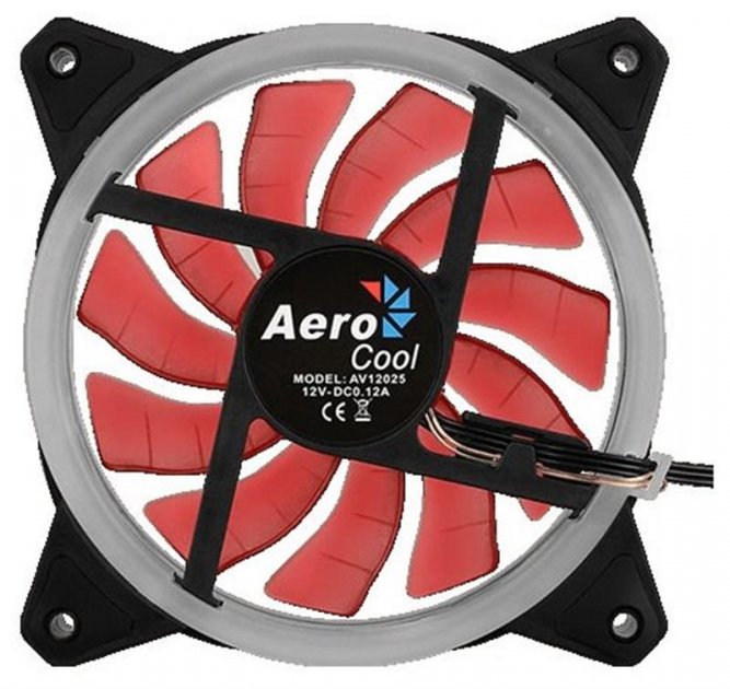 картинка Вентилятор Aerocool Rev Red, 120 мм, Ret от магазина КомпьютерЦентр