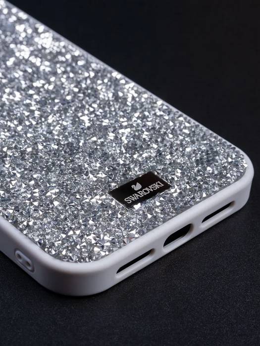 картинка Чехол Swarovski для iphone 13 Pro Серебро от магазина КомпьютерЦентр