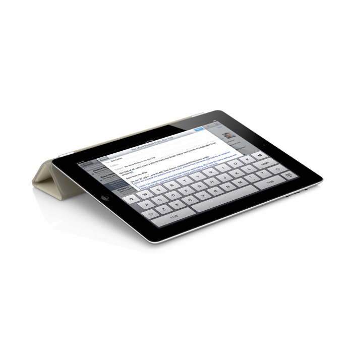 картинка Чехол Apple iPad Smart Cover Leather Cream for iPad 2 (MC952LL/A) от магазина КомпьютерЦентр