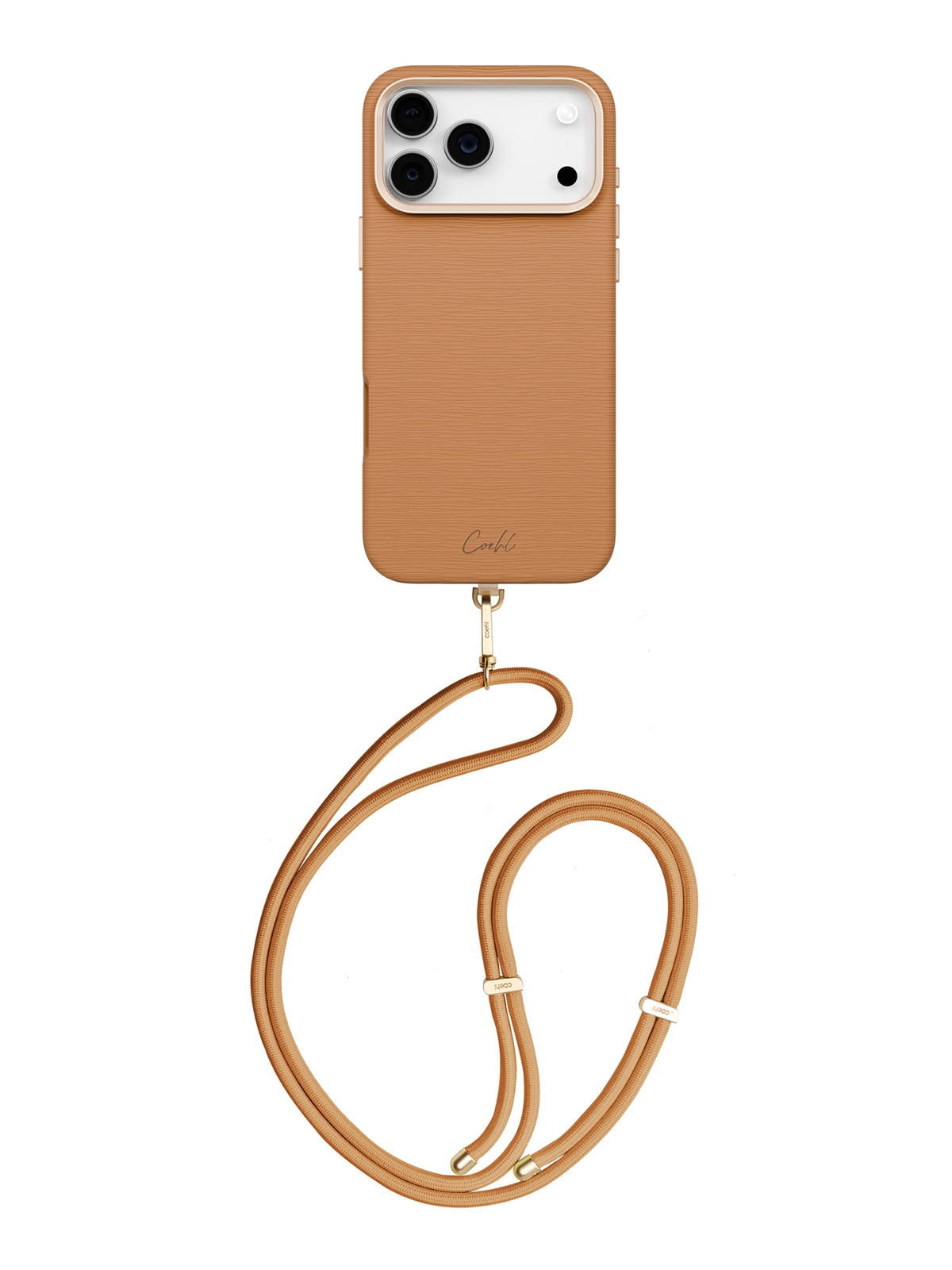 картинка Чехол со шнурком Uniq COEHL MIRELLE (MagSafe) для iPhone 17 Pro MAX 6.9'',цвет коричневый орех (PECAN BROWN) (IP6.9P(2025)-MIRMPBWN) от магазина КомпьютерЦентр