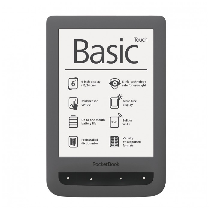 картинка Электронная книга PocketBook Basic Touch 624 Gray (PB624-Y-WW) от магазина КомпьютерЦентр