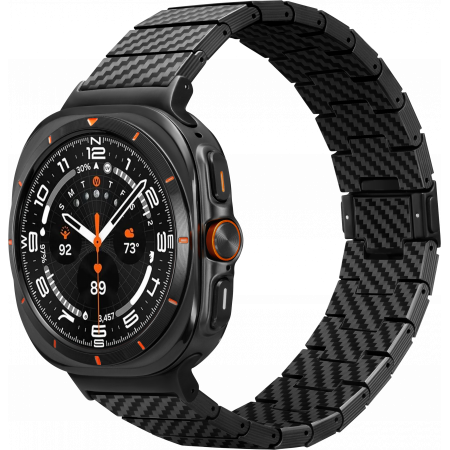картинка Браслет PITAKA Carbon Watch band for Galaxy Watch Ultra Black/ Grey от магазина КомпьютерЦентр