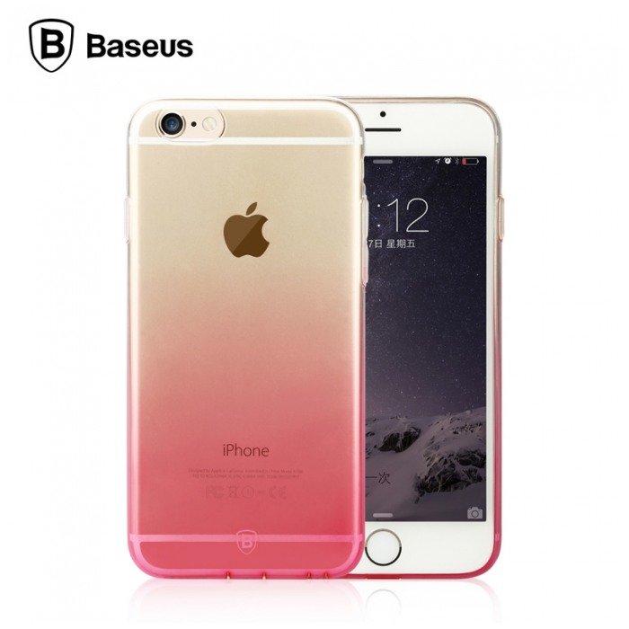 картинка Чехол Baseus Gradient case For iPhone 6/ 6S Pink от магазина КомпьютерЦентр