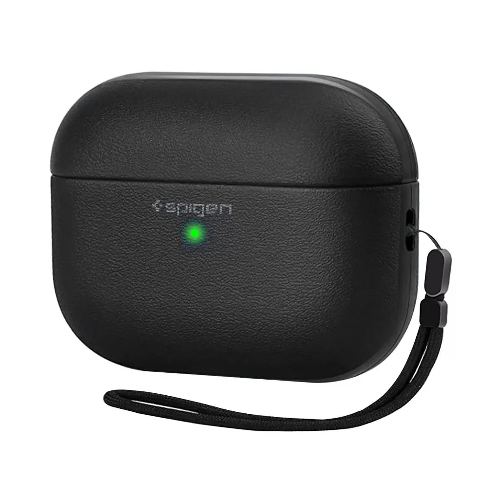 картинка Чехол для AirPods 4 Spigen SGP Leather ARMOR black от магазина КомпьютерЦентр