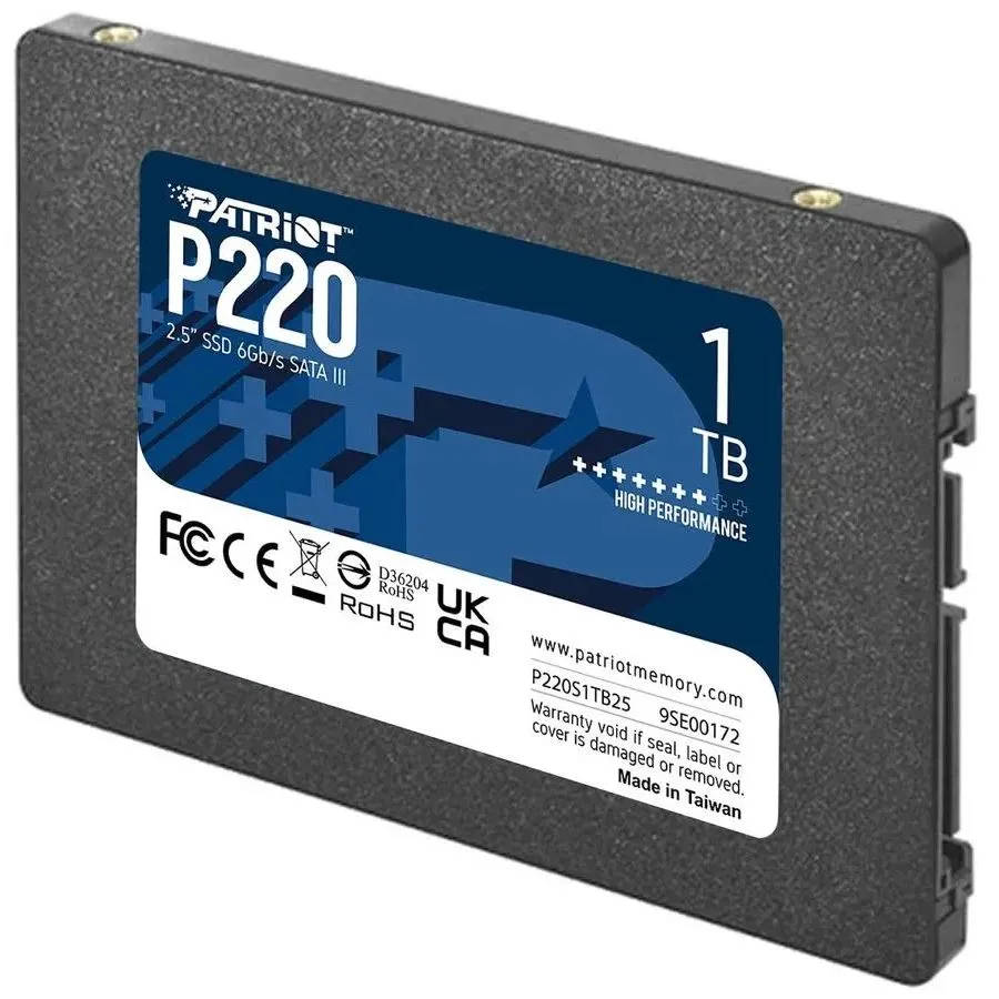 картинка SSD накопитель 1 Tb 2.5'' Patriot P220 SATA III (P220S1TB25) от магазина КомпьютерЦентр
