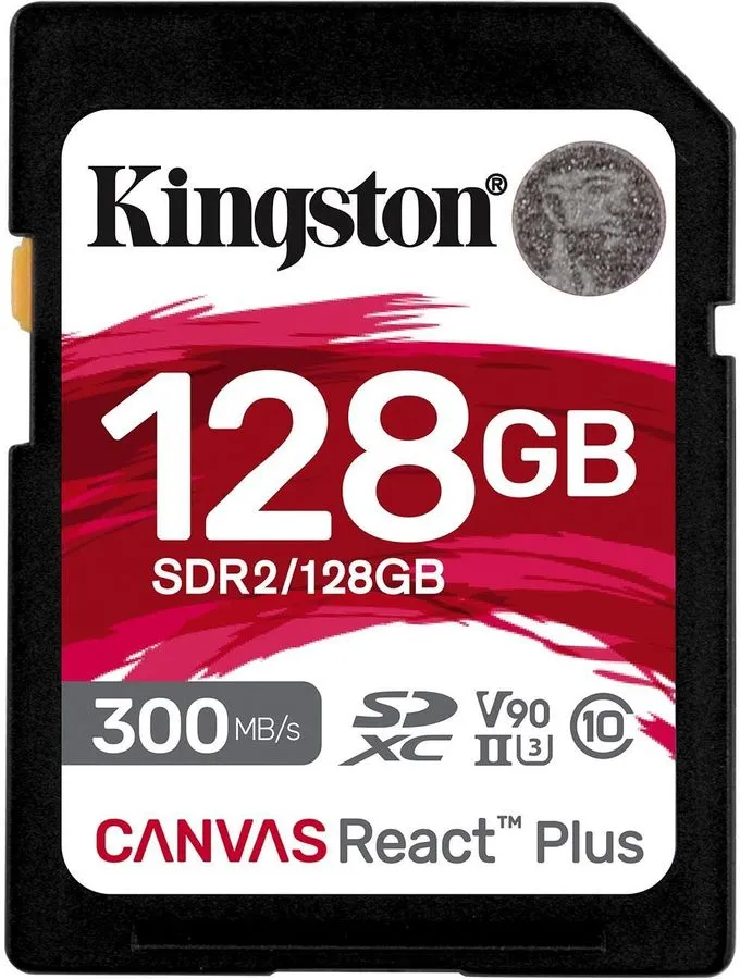 картинка Карта памяти 128Gb SDXC Kingston, Canvas React Plus (SDR2/ 128GB) от магазина КомпьютерЦентр