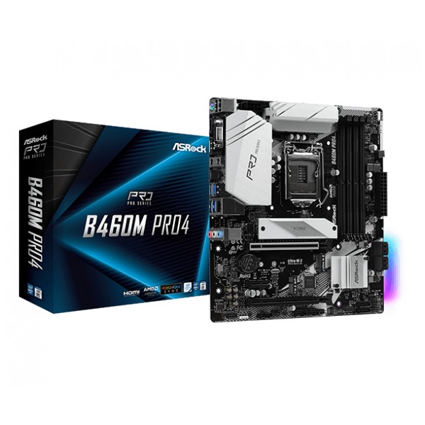 картинка Материнская плата ASRock B460M PRO4 (B460M PRO4) от магазина КомпьютерЦентр